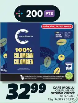 IGA COMPLIMENTS GROUND COFFEE offer