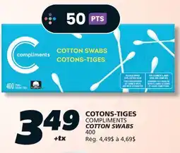 IGA COMPLIMENTS COTTON SWABS offer