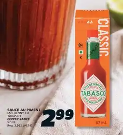IGA McILHENNY CO. TABASCO PEPPER SAUCE offer