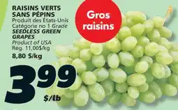 IGA SEEDLESS GREEN GRAPES offer