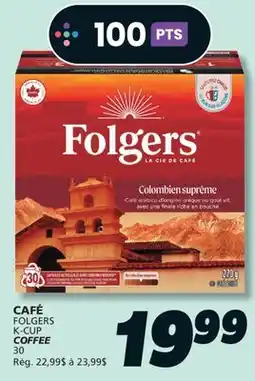 IGA FOLGERS K-CUP COFFEE offer