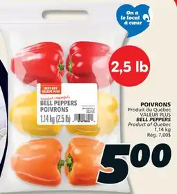 IGA VALEUR PLUS BELL PEPPERS offer