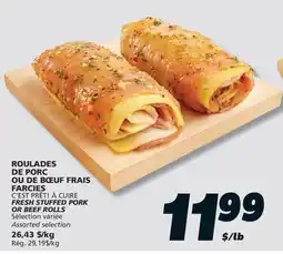 IGA C'EST PRÊT! À CUIRE FRESH STUFFED PORK OR BEEF ROLLS offer