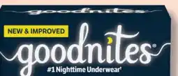 IGA GOODNITES DIAPERS OR TRAINING PANTS offer
