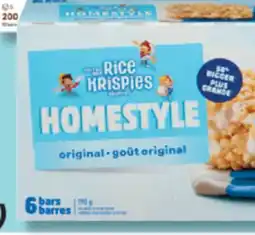 IGA KELLOGG'S RICE KRISPIES HOMESTYLE RICE SQUARES offer