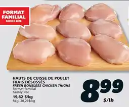IGA FRESH BONELESS CHICKEN THIGHS offer