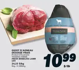 IGA THOMAS FARMS FRESH BONELESS LAMB offer
