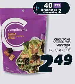IGA COMPLIMENTS CROUTONS offer