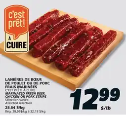 IGA C'EST PRÊT! À CUIRE MARINATED FRESH BEEF offer