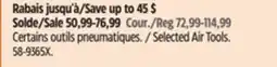 Canadian Tire Selected Air Tools offer