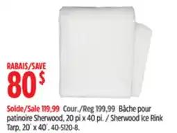 Canadian Tire Sherwood Ice Rink Tarp, 20´ x 40´ offer