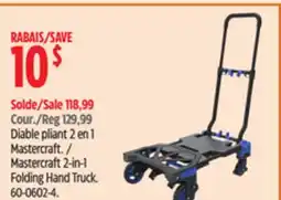 Canadian Tire Mastercraft 2-in-1 Folding Hand Truck offer