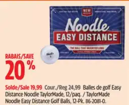 Canadian Tire TaylorMade Noodle Easy Distance Golf Balls offer