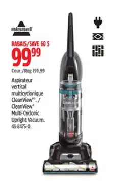 Canadian Tire BISSELL CleanView Multi-Cyclonic Upright Vacuum offer