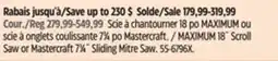 Canadian Tire MAXIMUM 18˝ Scroll Saw or Mastercraft 71⁄4˝ Sliding Mitre Saw offer