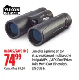 Canadian Tire APX Roof Prism Fully Multi-Coat Binoculars offer
