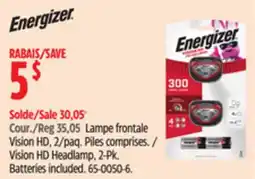 Canadian Tire Energizer Vision HD Headlamp, 2-Pk offer