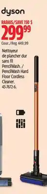 Canadian Tire Dyson PencilWash Hard Floor Cordless Cleaner offer