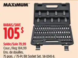 Canadian Tire 75-Pc Bit Socket Set offer