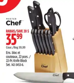 Canadian Tire 22-Pc Knife Block Set offer