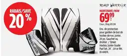 Canadian Tire ROAD WARRIOR Street Hockey Junior Goalie Pad Set, 24˝ offer