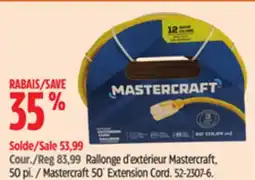 Canadian Tire Mastercraft 50´ Extension Cord offer