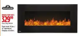 Canadian Tire 42˝ Wall-Mount Fireplace offer