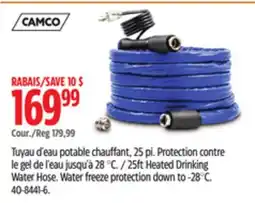 Canadian Tire Camco 25ft Heated Drinking Water Hose offer