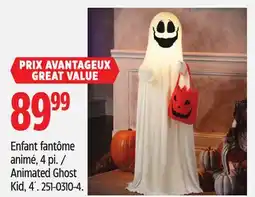 Canadian Tire Animated Ghost Kid offer