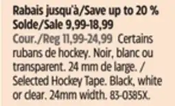 Canadian Tire Selected Hockey Tape offer