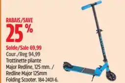 Canadian Tire Redline Major 125mm Folding Scooter offer