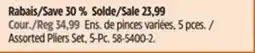 Canadian Tire Assorted Pliers Set, 5-Pc offer
