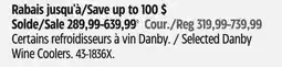 Canadian Tire Selected Danby Wine Coolers offer