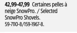 Canadian Tire Selected SnowPro Shovels offer
