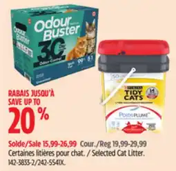 Canadian Tire Selected Cat Litter offer