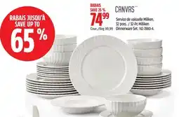 Canadian Tire CANVAS 32-Pc Milliken Dinnerware Set offer