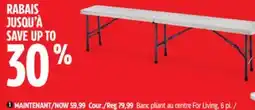 Canadian Tire For Living 6´ Centre-Folding Bench offer