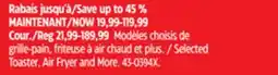 Canadian Tire Selected Toaster, Air Fryer and More offer