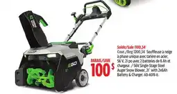 Canadian Tire 56V Single-Stage Steel Auger Snow Blower, 21 with 2x6Ah Battery & Charger offer
