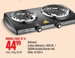 Canadian Tire 1500W Double-Burner Hot Plate offer