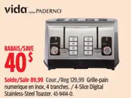 Canadian Tire 4-Slice Digital Stainless-Steel Toaster offer