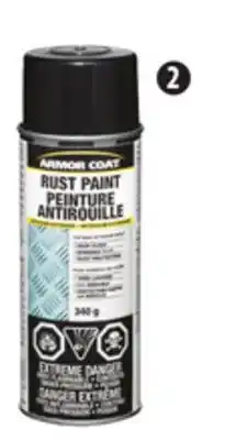 Canadian Tire ARMOR COAT Rust Spray Paint offer