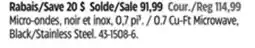 Canadian Tire 0.7 Cu-Ft Microwave, Black/Stainless Steel offer