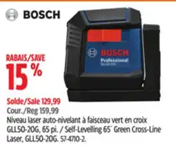 Canadian Tire Self-Levelling 65´ Green Cross-Line Laser offer