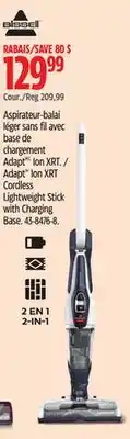 Canadian Tire Adapt Ion XRT Cordless Lightweight Stick with Charging Base offer