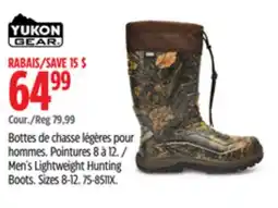 Canadian Tire Men's Lightweight Hunting Boots. Sizes 8-12 offer