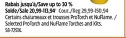 Canadian Tire Selected ProTorch and NuFlame Torches and Kits offer