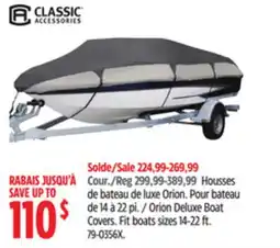 Canadian Tire Orion Deluxe Boat Covers offer