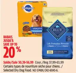 Canadian Tire Pedigree Selected Dry Dog Food offer