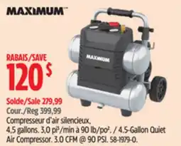 Canadian Tire 4.5-Gallon Quiet Air Compressor offer
